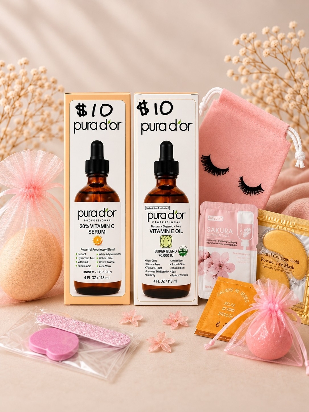 Purador Vitamin C Serum Duo in Pink-Accented Packaging